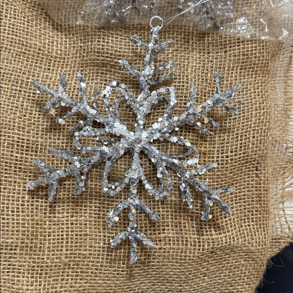 Silver Snowflake Set Of Two - Picture 1 of 3